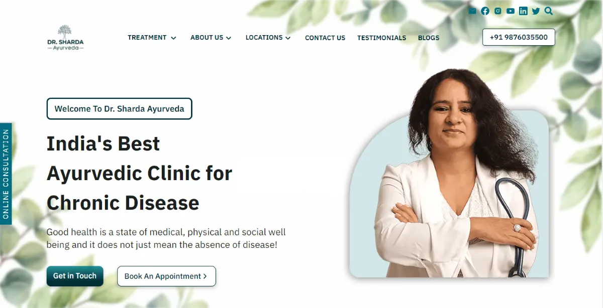 Dr. Sharda Ayurveda — Design & Development