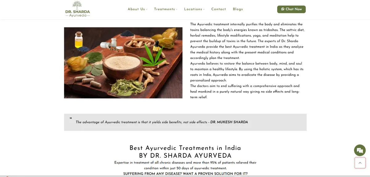 Dr. Sharda Ayurveda — Design