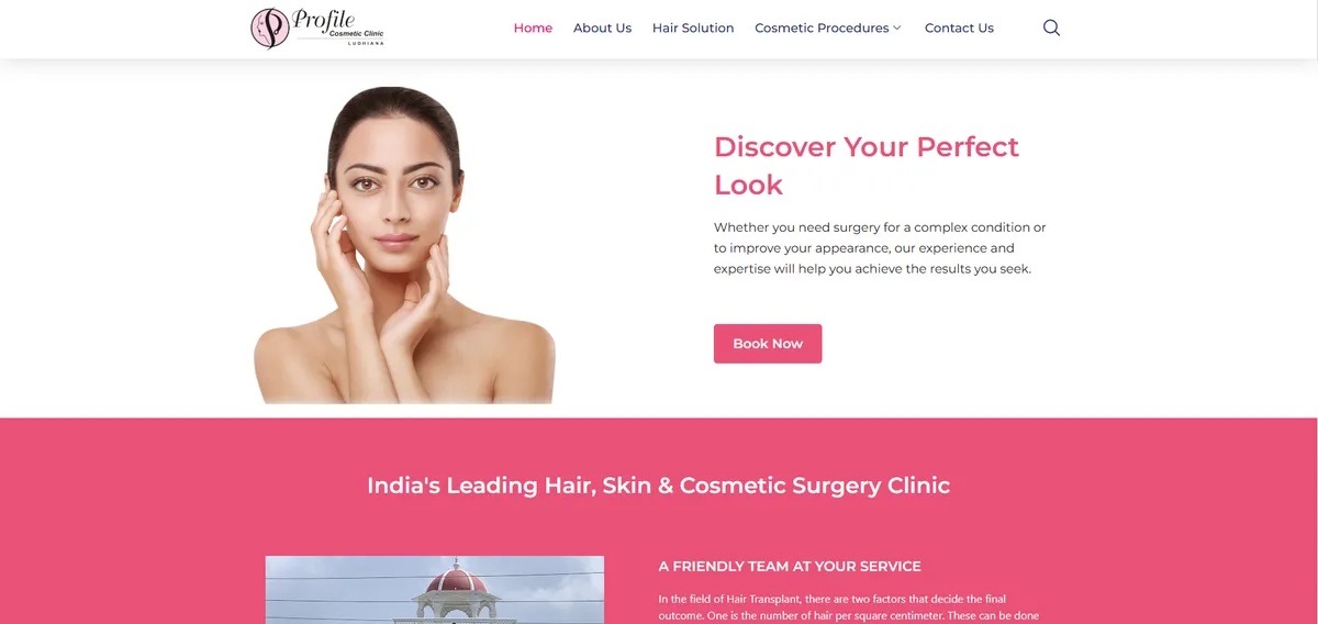 Profile Aesthetic Surgery — Design & Development